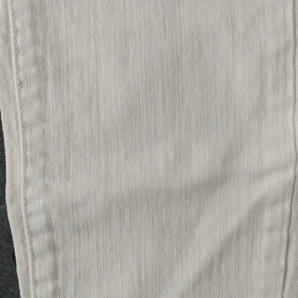 Tory Burch White‎ Skinny Jeans Womens 27 Braided Waist Detail Stretch Denim Slim